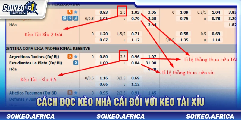 Cách đọc kèo nhà cái tài xỉu