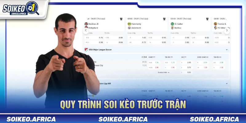 Quy trình soi kèo trước trận