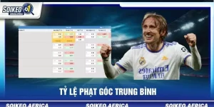 tỷ lệ phạt góc trung bình
